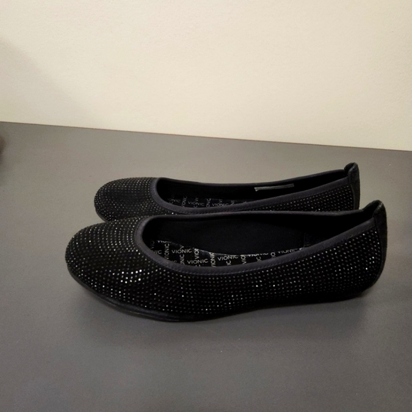 Vionic Spark Willow Ballet Flats Black Size 8. Insoles missing - Picture 2 of 8